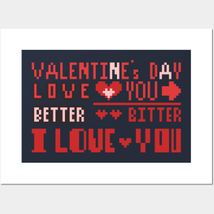 Pixel Valentine Day Posters and Art